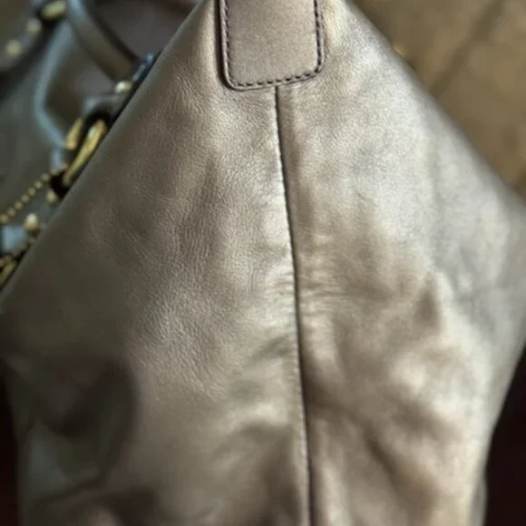 Coach J1149-F15447 Ashley Bronze Leather Satchel & dust bag pristine - Picture 7 of 11